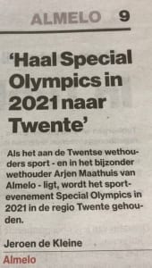krant special olypmpics