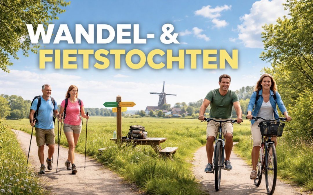 Wandelen of fietsen met koffie & gebak en 12 uurtje!!